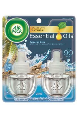 Picture of Air Wick Essential Turquoise Scented Oil 2pk 40 Ml