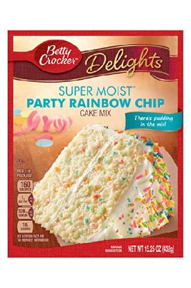 Picture of Betty Crocker Super Moist Party Rainbow Chip Cake Mix 13.25 Oz
