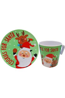 Picture of Milk For Santa Mug / Cookies For Santa Plate 1 Ct