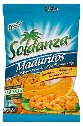Picture of Soldanza Yellow Maduritos No Added Sugar Plantain Chips 160 Gm