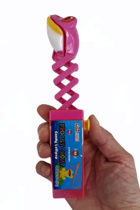 Picture of Kidsmania Froggy Chomp Strawberry / Blue Raspberry Candy Lollipop 0.6 Oz