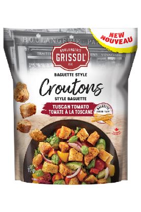 Picture of Grissol Baguette Style Croutons Tuscan Tomato 112 Gm