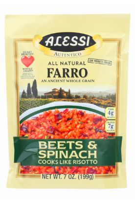 Picture of Alessi Farro Beets & Spinach 199 Gm