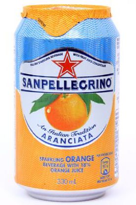 Picture of San Pellegrino Italian Sparkling Drinks Aranciata 330 Ml
