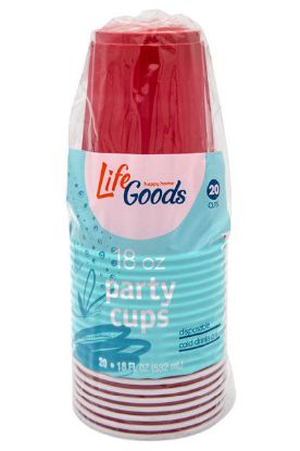 Picture of Red Cups 20ct 18 Oz