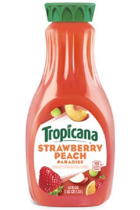Picture of Tropicana Premium Strawbry Peach Juice 52 Oz