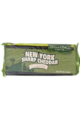 Picture of Hillandale New York Sharp Cheddar White Bar 8 Oz