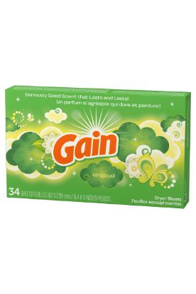 Picture of Gain Fabric Softener Sheets Original 34 Ct