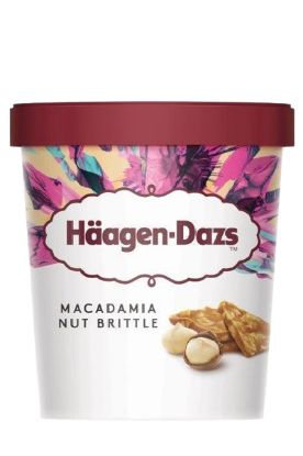 Picture of Haagen Dazs Macadamia Nut Brittle Ice Cream 473 Ml
