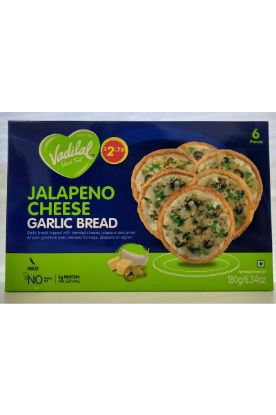 Picture of Vadilal Jalapeno Cheese Garlic Bread 6 Ct 30 Grams