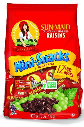 Picture of Sun Maid Raisin Bag Sunmaid Mini 12 Oz