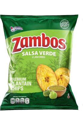 Picture of Zambos Salsa Verde Plantain Chips 140 Grams