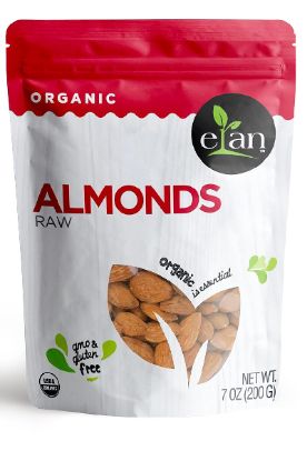 Picture of Elan Organic Raw Almonds 7.1 Oz