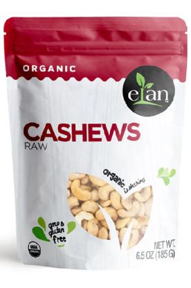 Picture of Elan Organic Raw Cashews 6.5 Oz