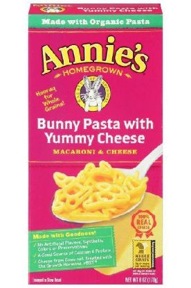 Picture of Annies Homegrown Nat Bunny Pasta With Yummy Cheese 6 Oz