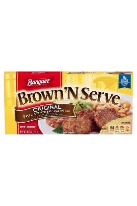 Picture of Banquet Brown & Serve Orig Patty 6.4 Oz