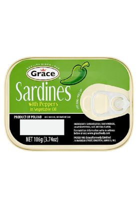 Picture of Grace Sardines In Oil With Pepper 3.74 Oz