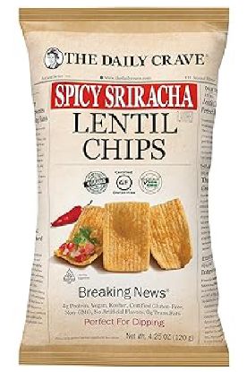 Picture of The Daily Crave Lentil Chips Spicy Sriracha 4.25 Oz