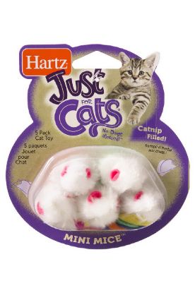 Picture of Hartz Mini Mice Cat Toy 5 Ct
