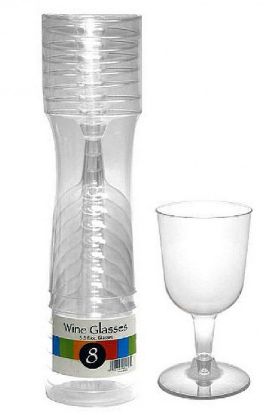 Picture of Premier Clear Plastic Wine Glasses 5/5oz 8 Ct