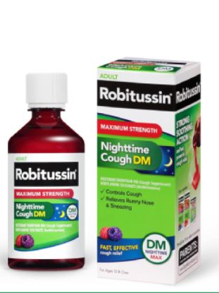 Picture of Robitussin Max Strength Nighttime Cough Relief Dm Lqd - Honey 4 Oz