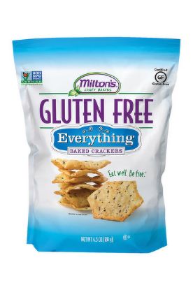 Picture of Milton Gluten Free Baked Crakers - Everything 4.5 Oz