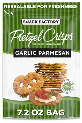 Picture of Snack Factory Snack Factory Pretzel Crisps Garlic 7.2 Oz