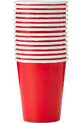 Picture of Unique Red Disposable Cups 14 Count 9 Oz