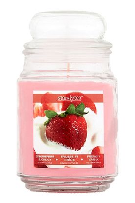 Picture of Star Lytes Sc Strawberries And Cream Box Globe Candle 3 Oz