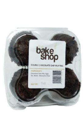 Picture of The Bake Shop Double Chocolate Muffin Single 1 Ct
