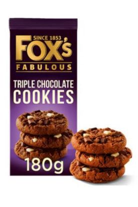 Picture of Fox Triple Chocolate Cookies 180 Gm