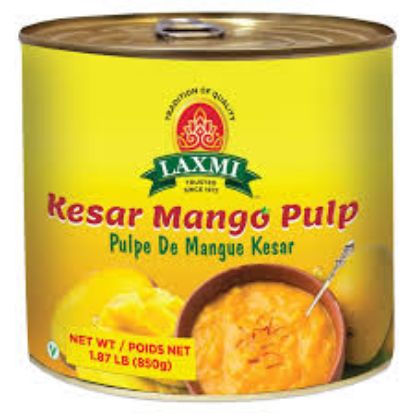 Picture of Laxmi Kesar Mango Pulp 850 Grams